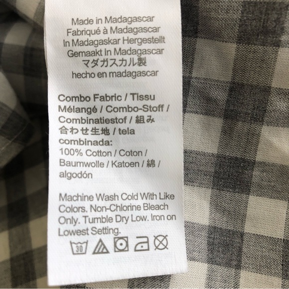 J.CREW Classic Men’s Grey/White Plaid Long Sleeve Casual Button Down Shirt Sz M - Picture 13 of 13